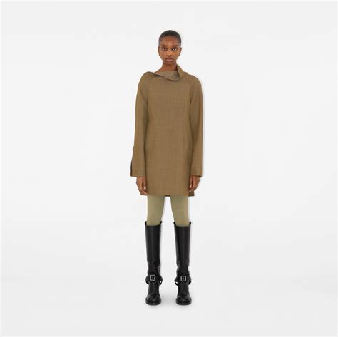 Wool Dress in Beige/honey 